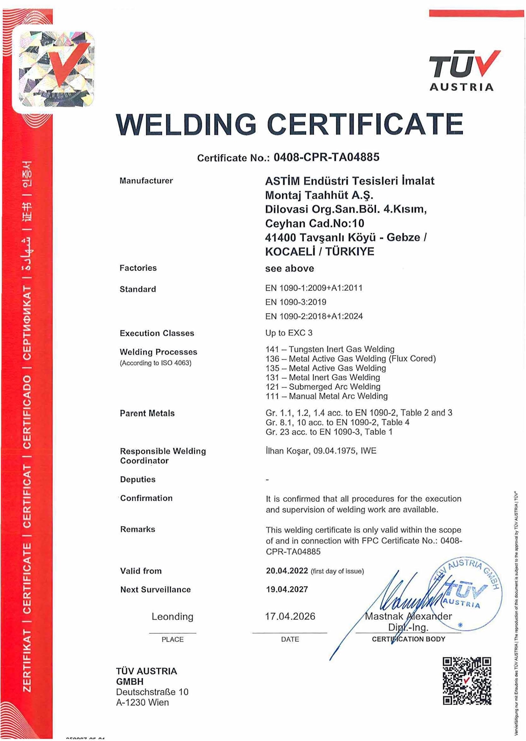 EN ISO 1090