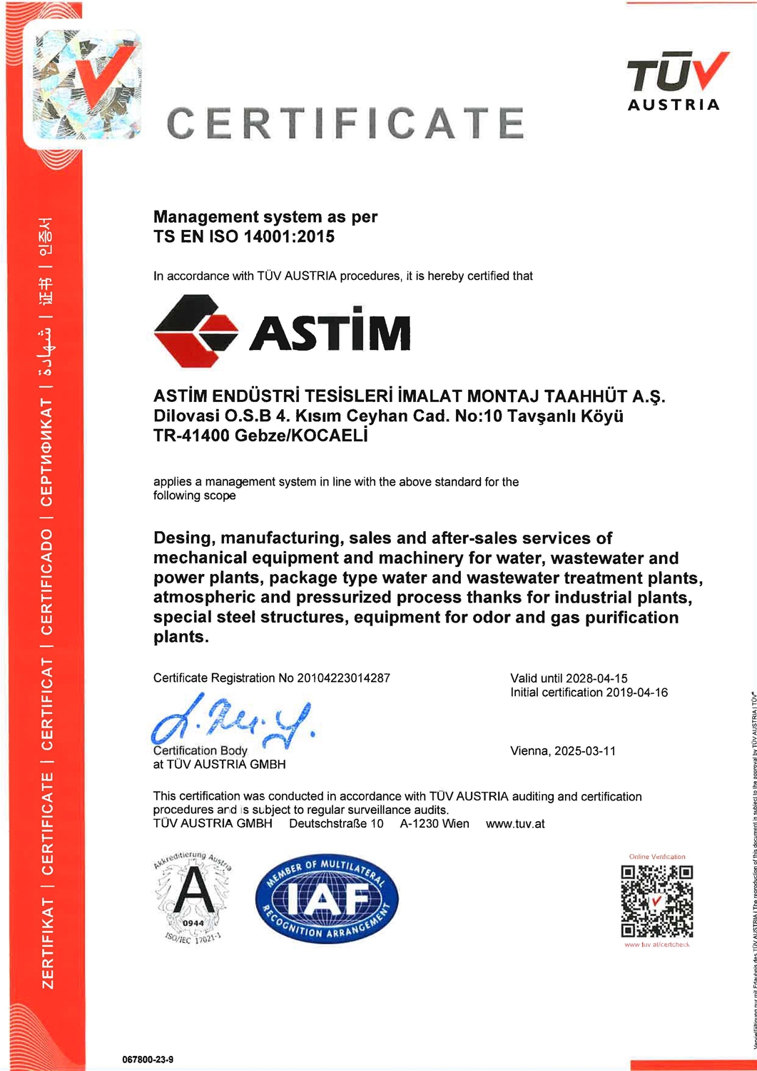 EN ISO 14001:2015