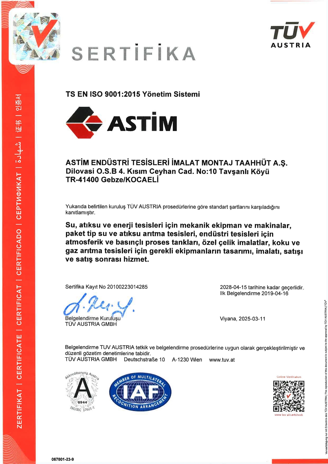 EN ISO 9001:2015